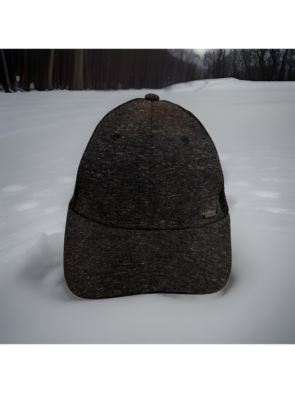 Express NYC Jeans Hat Black Splat Heathered Stretch Baseball Cap Casual